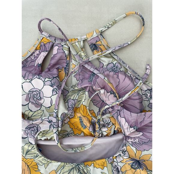 Cupshe Swim One Piece Swimsuit Tropical Print Scoop Back Swimwear - Picture 8 of 11